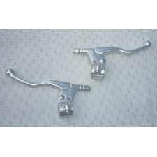 LEVERS WITH SLEEVES (140mm) - SILVER - UNI